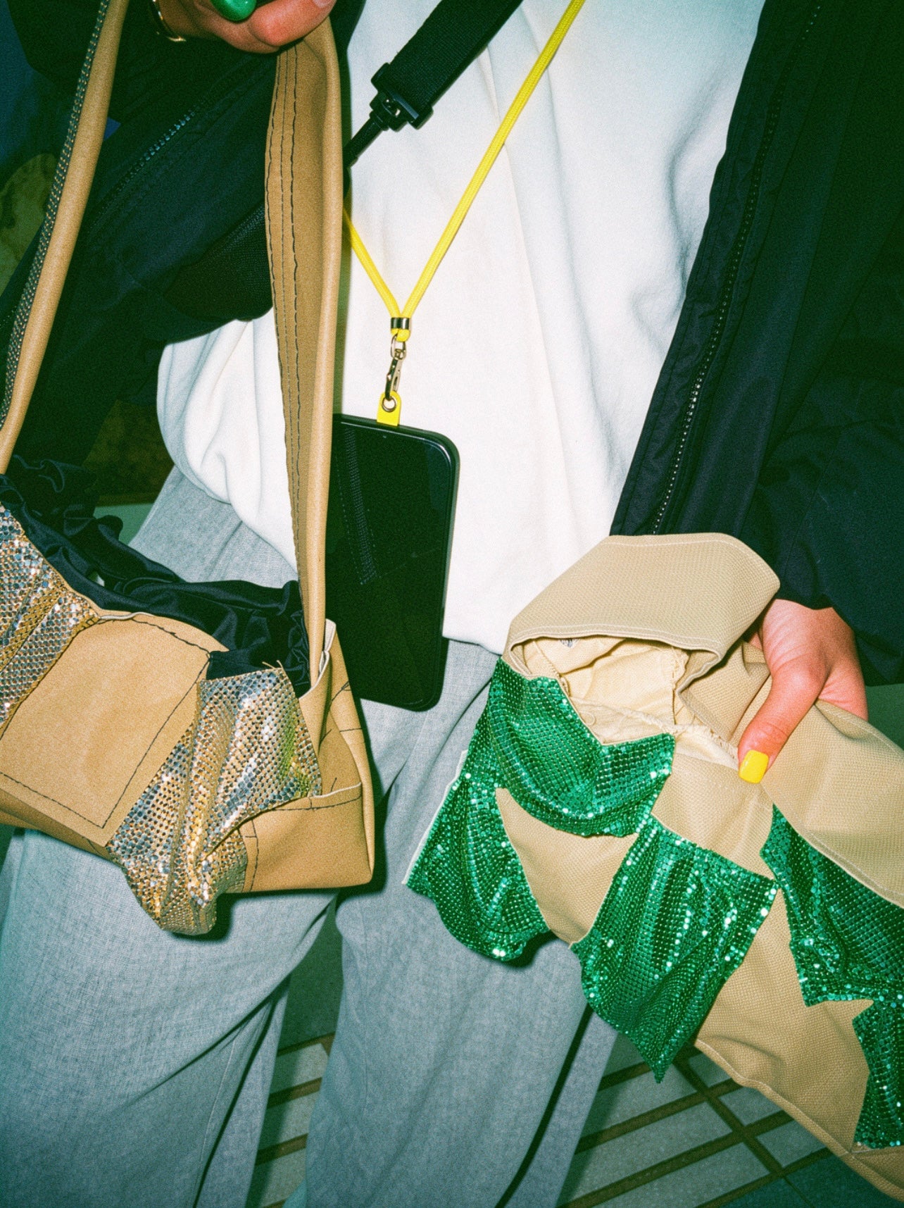 Green Crystal Bag