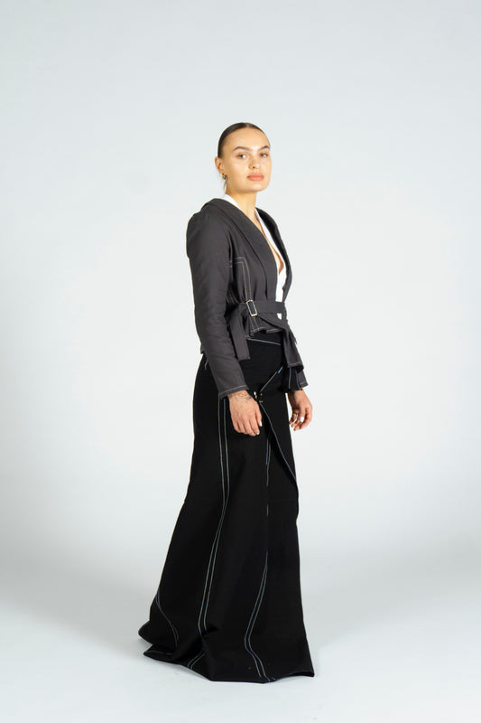 CLASIC GREY BLAZER - LA ROCA