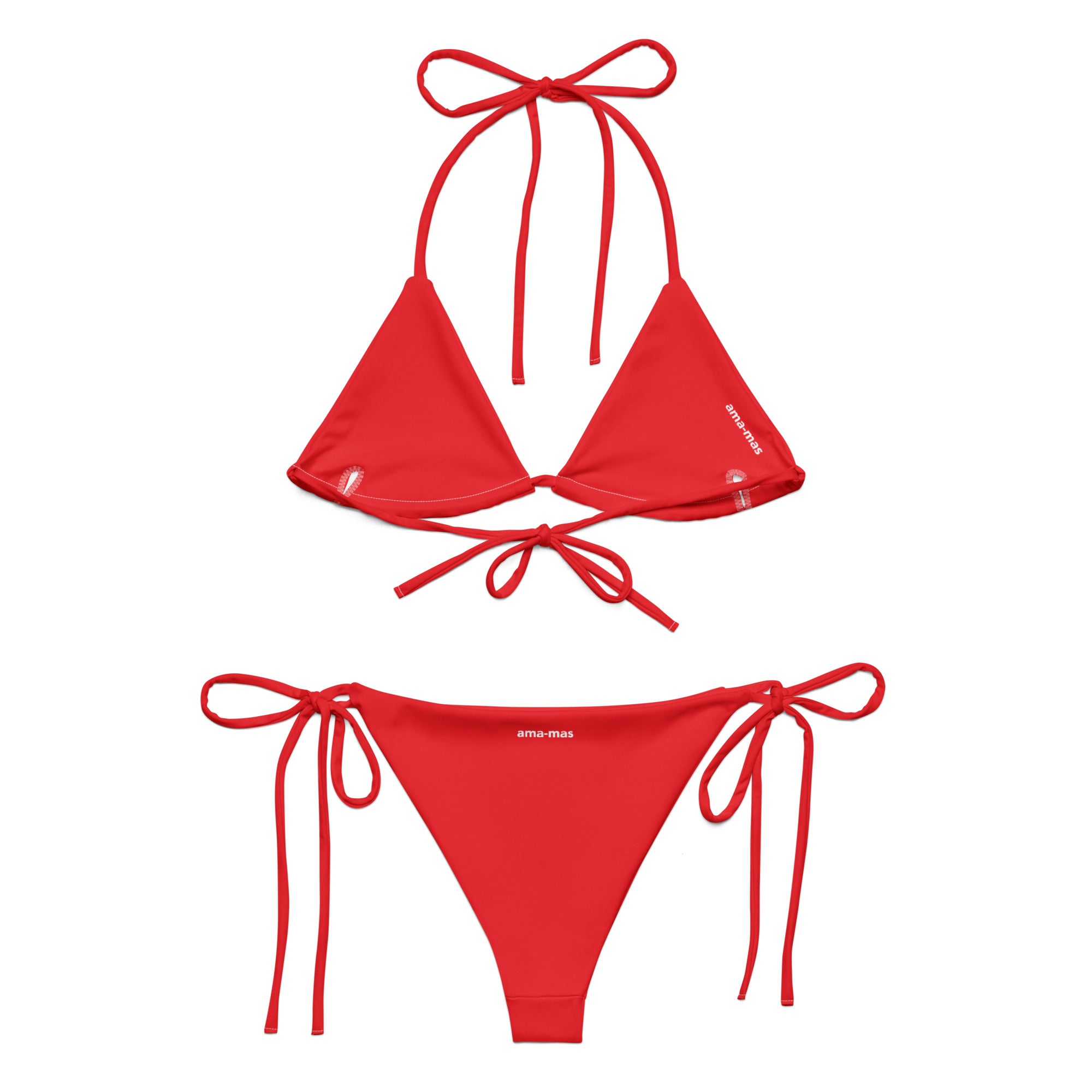 String Bikini Red