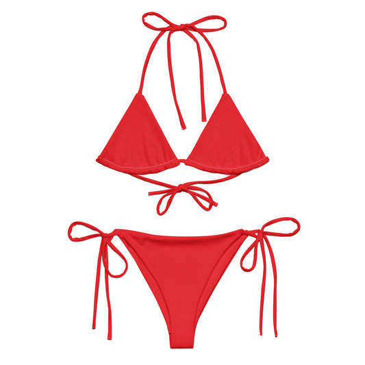 String Bikini Red